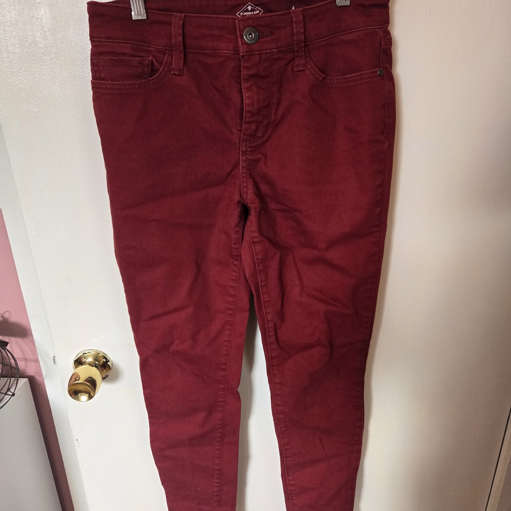 Vintage St. John's Bay Women's Red Skinny Jeans